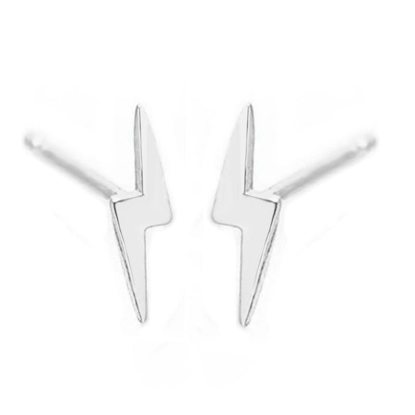Wholesale Sterling Silver Lightning Rhombus Letter Number Text Electroplated Earrings