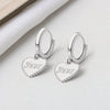 Wholesale 925 Sterling Silver Love Ear Buckle Earrings With Flower Pattern For Women Light Luxury Style