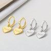 Wholesale 925 Sterling Silver Love Ear Buckle Earrings With Flower Pattern For Women Light Luxury Style