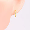Wholesale 925 Sterling Silver M?bius Twist Wave Earrings Electroplated For Women