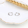 Wholesale 925 Sterling Silver M?bius Twist Wave Earrings Electroplated For Women