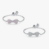 Wholesale 925 Sterling Silver Micro Bow Ring Lovely Style Adjustable For Women