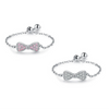 Wholesale 925 Sterling Silver Micro Bow Ring Lovely Style Adjustable For Women