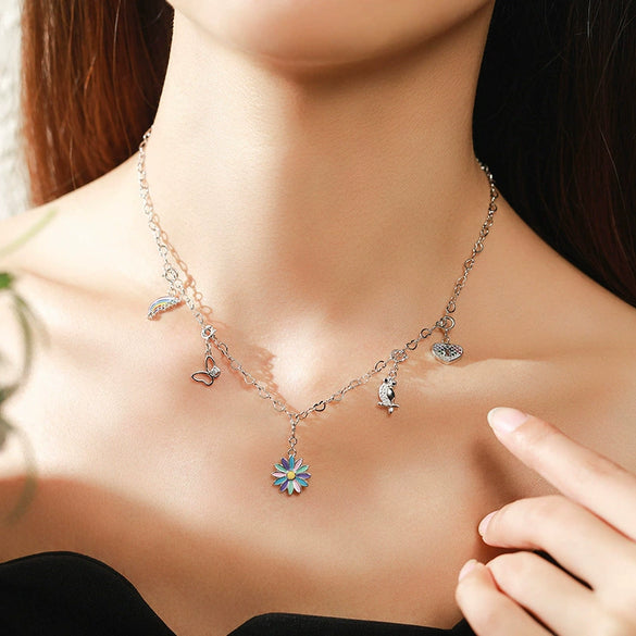 Wholesale 925 Sterling Silver Microinlaid Bird Pendant Jewelry Fashion And Exquisite With Animal Pattern