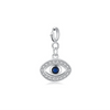 Wholesale 925 Sterling Silver Microinlaid Geometric Devil's Eye Pendant Jewelry Niche Design
