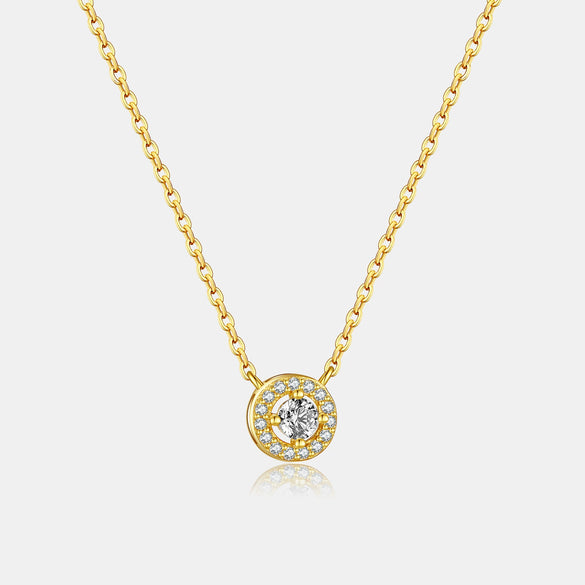 Wholesale 925 Sterling Silver Microinlaid Pearshaped Clavicle Necklace With Cross Chain For Women Geometric Design Platinum Or 18K Gold Electroplated