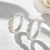 Wholesale 925 Sterling Silver Microinlaid Zircon Geometric Circle Earring