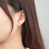 Wholesale 925 Sterling Silver Microinlaid Zircon Geometric Devil's Eye Earrings For Women With Electroplating