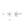 Wholesale 925 Sterling Silver Mini Flower Earrings Electroplated Sweet Style For Women
