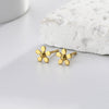 Wholesale 925 Sterling Silver Mini Flower Earrings Electroplated Sweet Style For Women