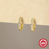 Wholesale 925 Sterling Silver Minimalist Geometric Star Diamond Earrings With Electroplating