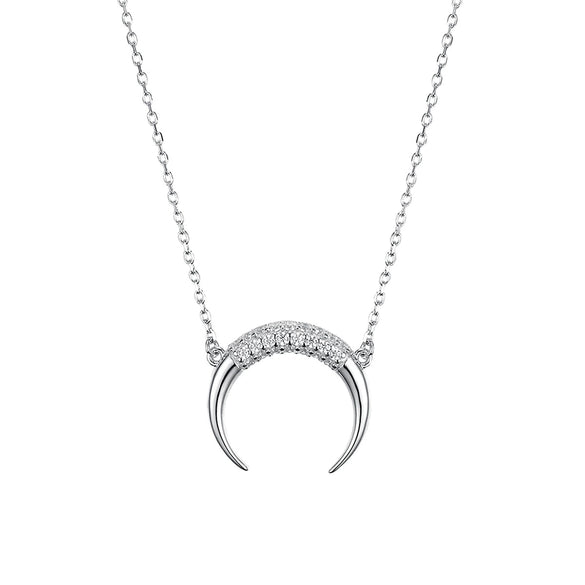 Wholesale 925 Sterling Silver Moonshaped Clavicle Chain For Women Seiko Ins Style Highend Sweater Chain
