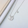 Wholesale Sterling Silver Necklace With Star Moon Design And Electroplating Process For Female