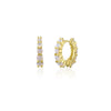 Wholesale Sterling Silver 925 Opal Earrings With Geometric Design And Electroplating