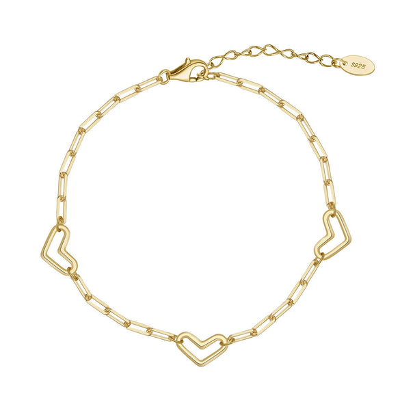Wholesale 925 Sterling Silver Paper Clip Chain Geometric Style Unisex Necklace