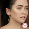 Wholesale Sterling Silver Pearl Earrings For Women With Geometric Design