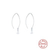 Wholesale Sterling Silver Pearl Earrings For Women With Geometric Design