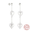 Wholesale Sterling Silver Pearl Earrings For Women With Geometric Design