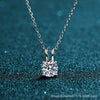 Wholesale 925 Sterling Silver Rabbit Ear Knot Necklace With Simulation Drill Electroplated Animal Zodiac Style Cross Chain