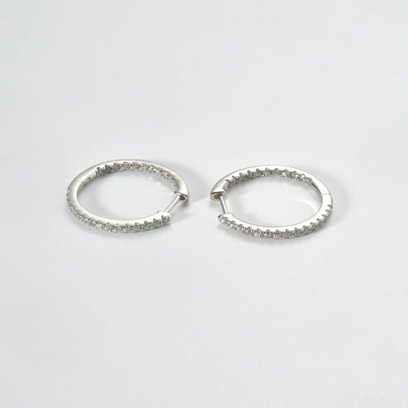 Wholesale 925 Sterling Silver Retro High End Fashion Women's Earrings With Geometric Design And Electroplating Treatment