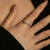Wholesale Sterling Silver 925 Ring Geometric Pattern Irregular Candy Color Seiko Design Light Luxury Women's Ring