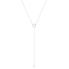 Wholesale 925 Sterling Silver Ring Necklace With Geometric Pendant Cold Style Inlaid Zircon O Chain Female Light Luxury Niche Design Versatile High Sense