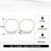 Wholesale 925 Sterling Silver Simple Earrings With Natural Baroque Pearl Electroplated Treatment