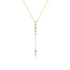 Wholesale 925 Sterling Silver Simple Y Type Niche Necklace With Geometric Design And Platinum Or 18K Gold Electroplating Tassel Clavicle Chain