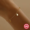 Wholesale 925 Sterling Silver Smooth Hammer Pattern Geometric Mechanism Creative All Match Women's Bracelet With Real Gold Electroplating