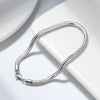 Wholesale 925 Sterling Silver Snake Bone Chain Cartoon Geometric Style Bracelet With Electroplating Treatment