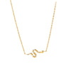 Wholesale 925 Sterling Silver Snakeshaped Animal Pattern Electroplated Women's Necklace
