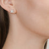 Wholesale 925 Sterling Silver Star Zircon Inlay Women's Fashion Earrings