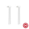 Wholesale 925 Sterling Silver Tassel Doublelayer Snakeskin Chain Earrings For Women With Geometric Design And Electroplating Treatment