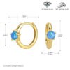Wholesale 925 Sterling Silver Ushape Inlaid Earring For Women With Electroplating