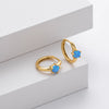 Wholesale 925 Sterling Silver Ushape Inlaid Earring For Women With Electroplating