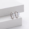 Wholesale 925 Sterling Silver Ushape Inlaid Earring For Women With Electroplating