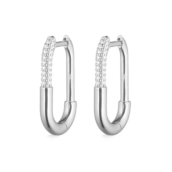 Wholesale 925 Sterling Silver Ushaped Electroplated Earring For Unisex