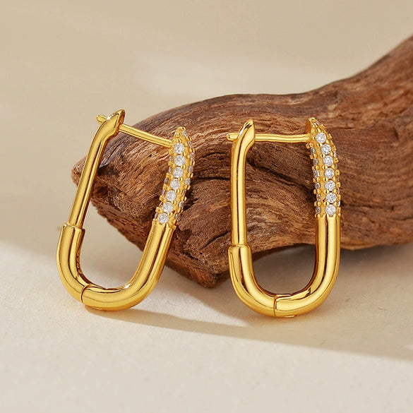 Wholesale 925 Sterling Silver Ushaped Electroplated Earring For Unisex