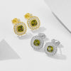 Wholesale 925 Sterling Silver Vintage Geometric Oval Diamond Earrings For Women