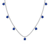 Wholesale 925 Sterling Silver Women's Clavicle Chain With Round Zircon And Geometric Design Light Luxury Style Electroplated