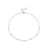 Wholesale 925 Sterling Silver Women's Collarbone Necklace With Geometric Design And Platinum Or 18K Gold Electroplating