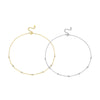 Wholesale 925 Sterling Silver Women's Collarbone Necklace With Geometric Design And Platinum Or 18K Gold Electroplating