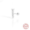 Wholesale 925 Sterling Silver Women's Geometric Ufo Butterfly Insect Spiral Small Gold Ball Ear Studs With Electroplating