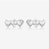 Wholesale 925 Sterling Silver Women's Love Water Drops Bell Pattern Necklace Ring With Diamond Design And Platinum 18K Gold Electroplating