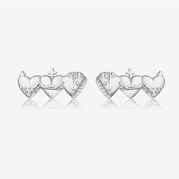 Wholesale 925 Sterling Silver Women's Love Water Drops Bell Pattern Necklace Ring With Diamond Design And Platinum 18K Gold Electroplating