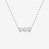 Wholesale 925 Sterling Silver Women's Love Water Drops Bell Pattern Necklace Ring With Diamond Design And Platinum 18K Gold Electroplating