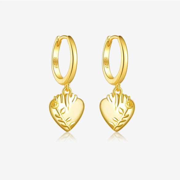 Wholesale 925 Sterling Silver Women's Love Water Drops Bell Pattern Necklace Ring With Diamond Design And Platinum 18K Gold Electroplating