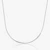 Wholesale 925 Sterling Silver Women's Square Snake Bone Chain Necklace With Geometric Pattern And Electroplating