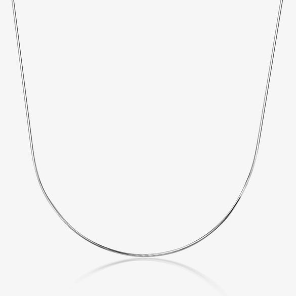 Wholesale 925 Sterling Silver Women's Square Snake Bone Chain Necklace With Geometric Pattern And Electroplating