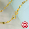Wholesale 925 Sterling Silver Women's Water Wave Snake Bead Chain With Geometric Pattern And Electroplating